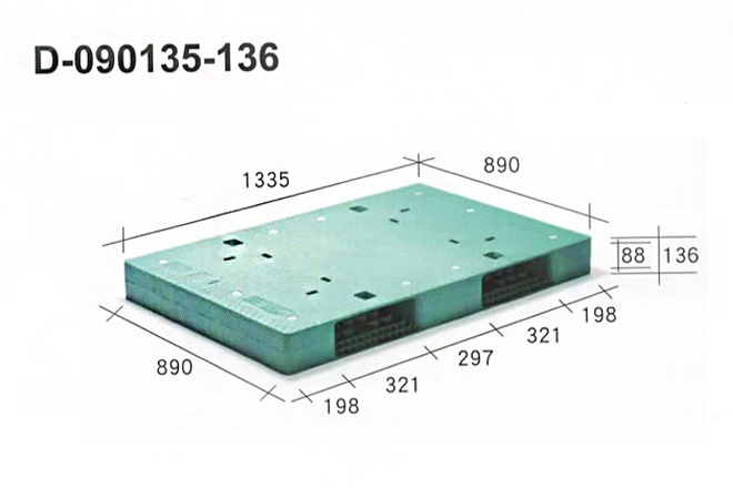D-090135-136-二插口塑膠棧板