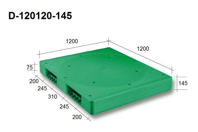 D-120120-145-二插口塑膠棧板