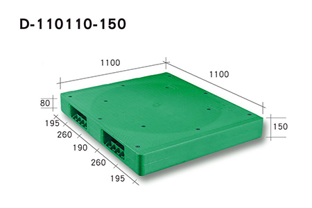 D-110110-150-二插口塑膠棧板